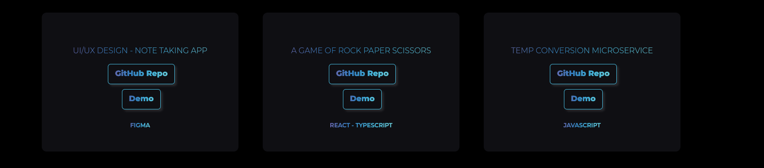 Web Developer Small Projects